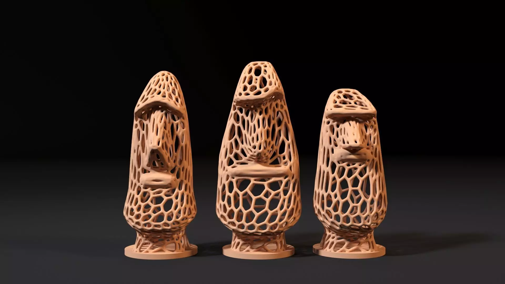 MOAIS chess piece 3D print model_0