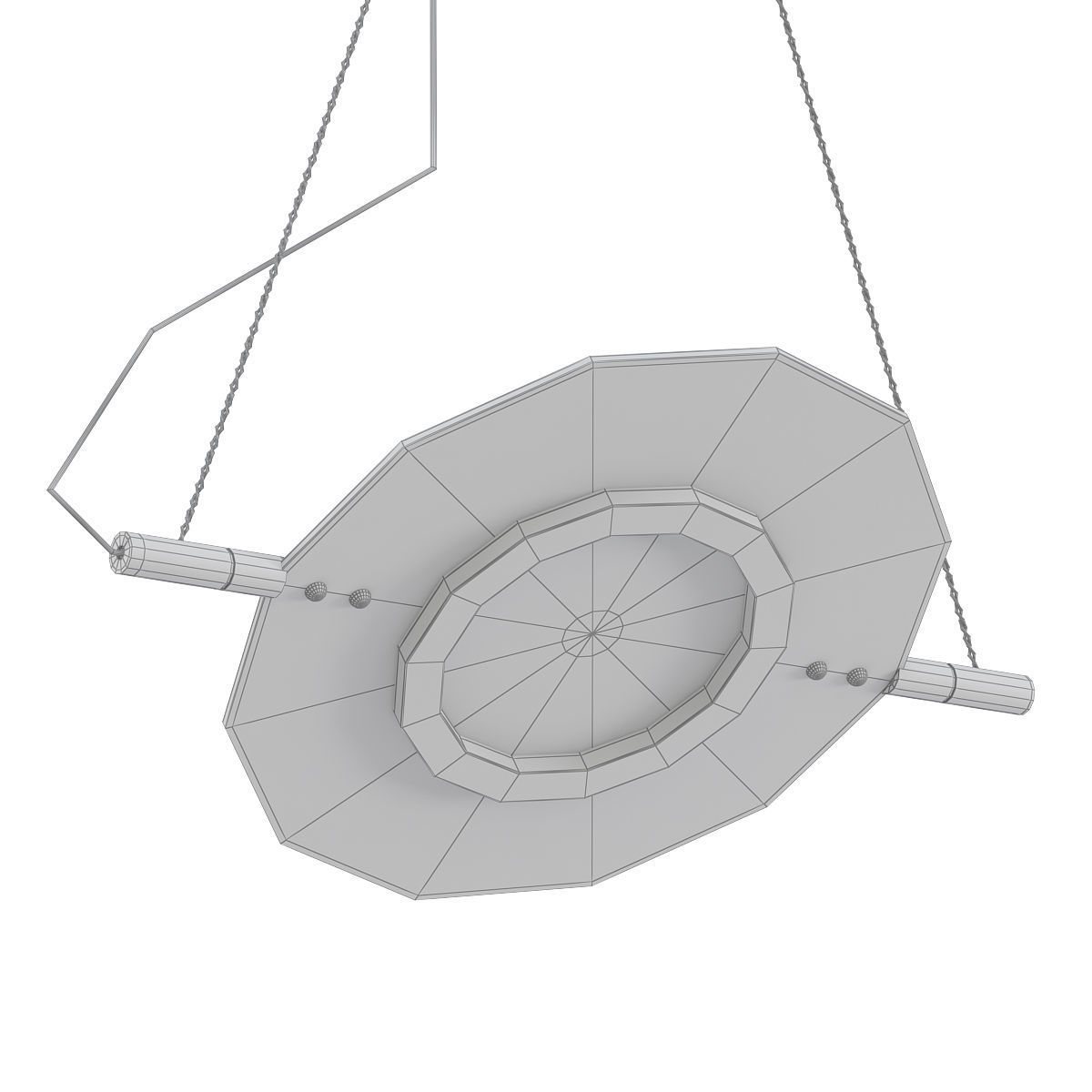 madrid pendant light with marble 3D model_4