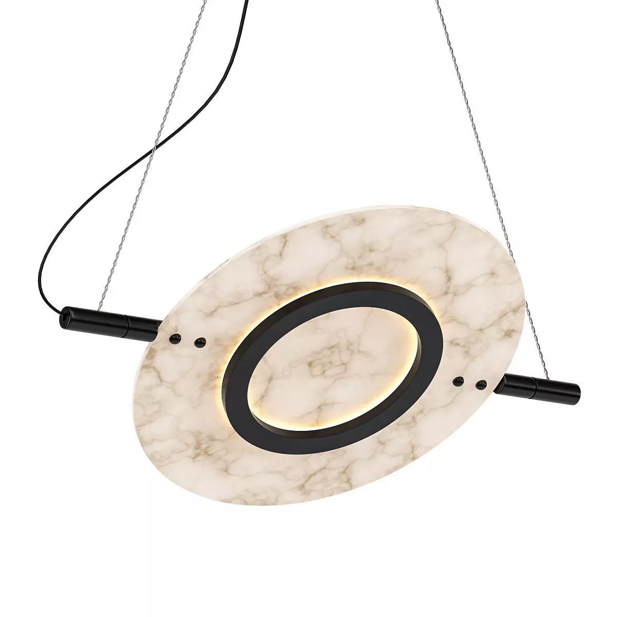 madrid pendant light with marble 3D model_0