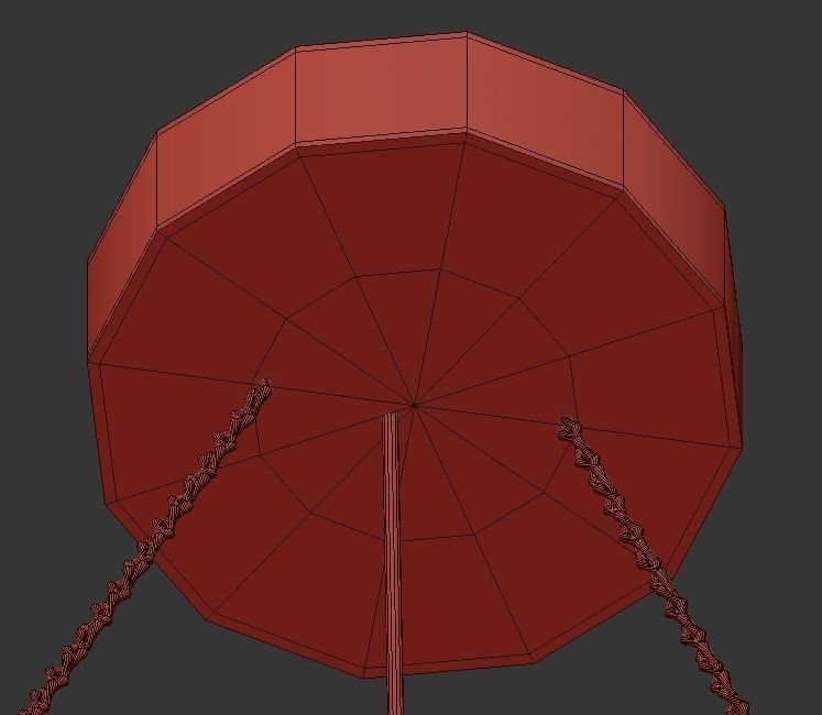 madrid pendant light with marble 3D model_3