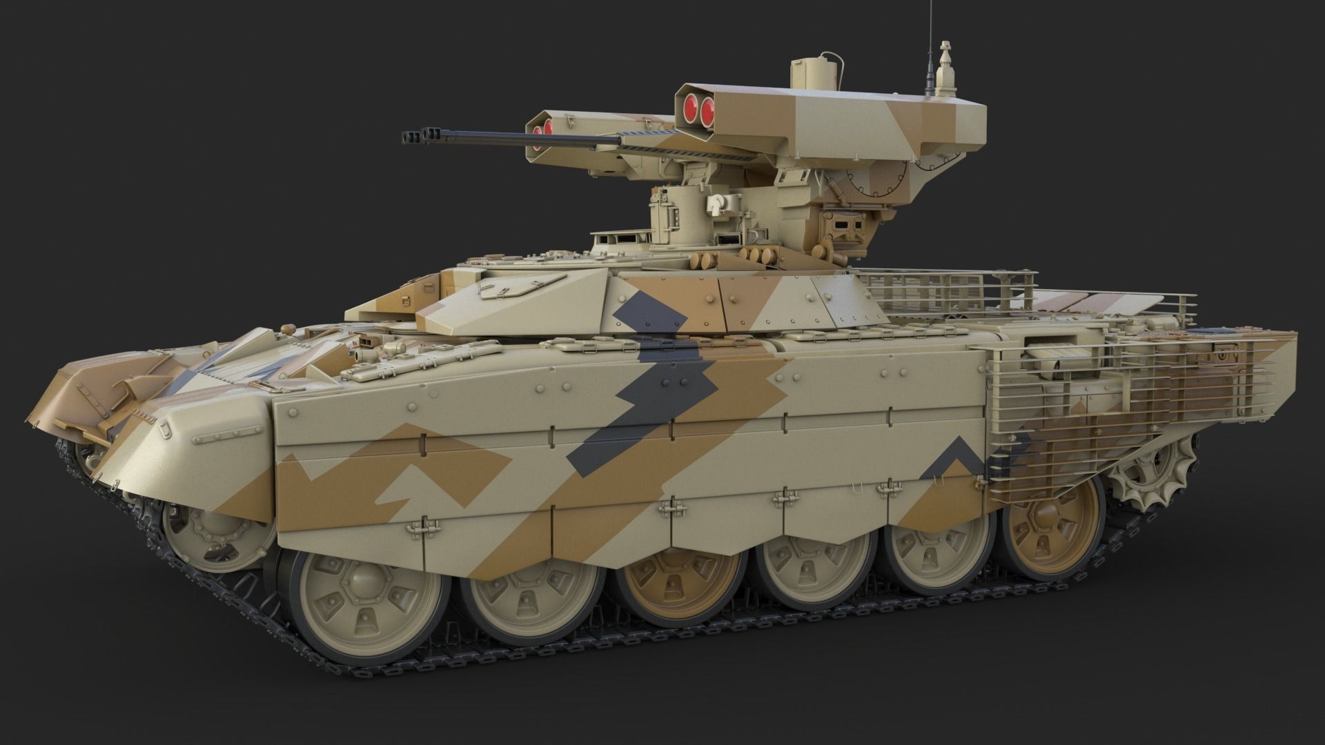 Tank Terminator BMPT 72 Algeria 3D model_9