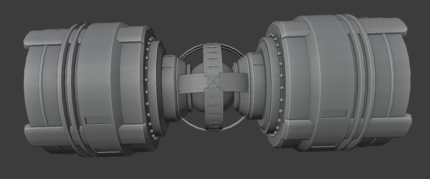 Arc T-24 Custom Bomb Free low-poly 3D model_5