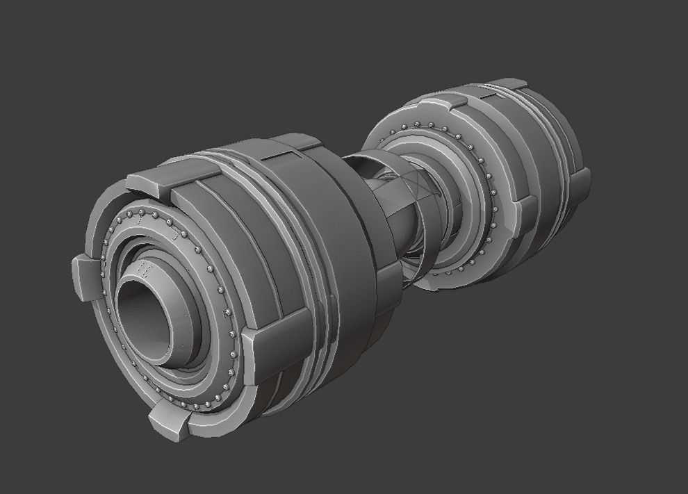 Arc T-24 Custom Bomb Free low-poly 3D model_4