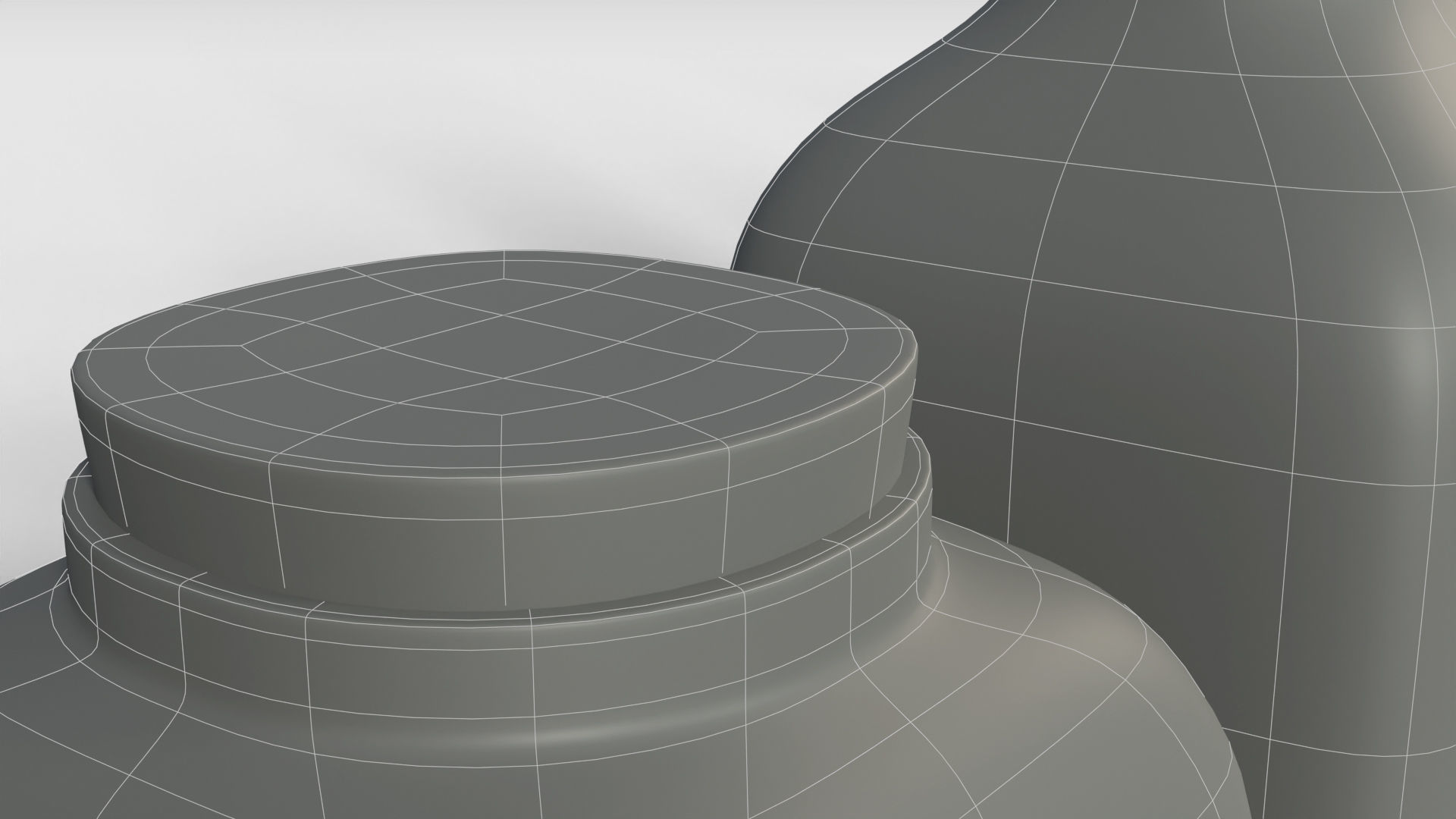 Glass Bottles Low-poly 3D model_7