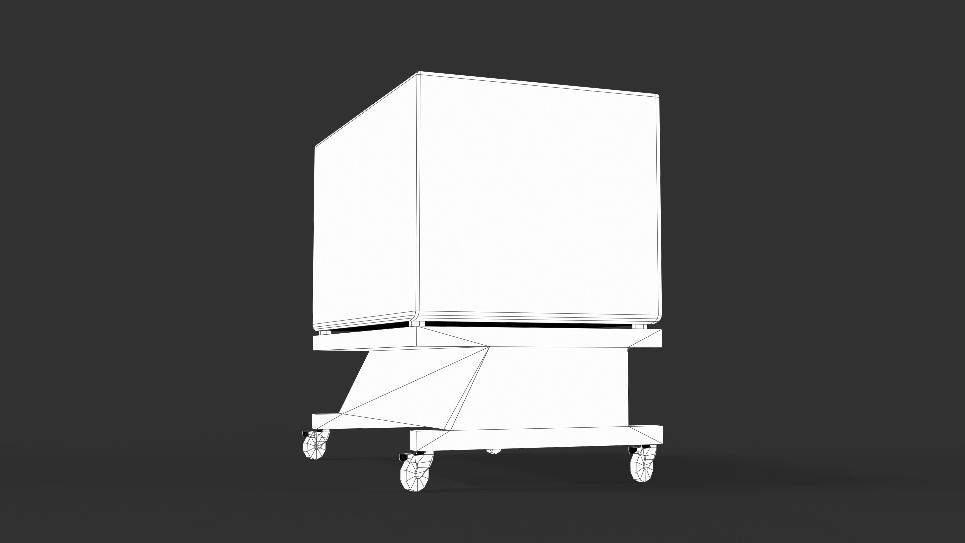 CNC Laser Cutting Machine Low-poly 3D model_21