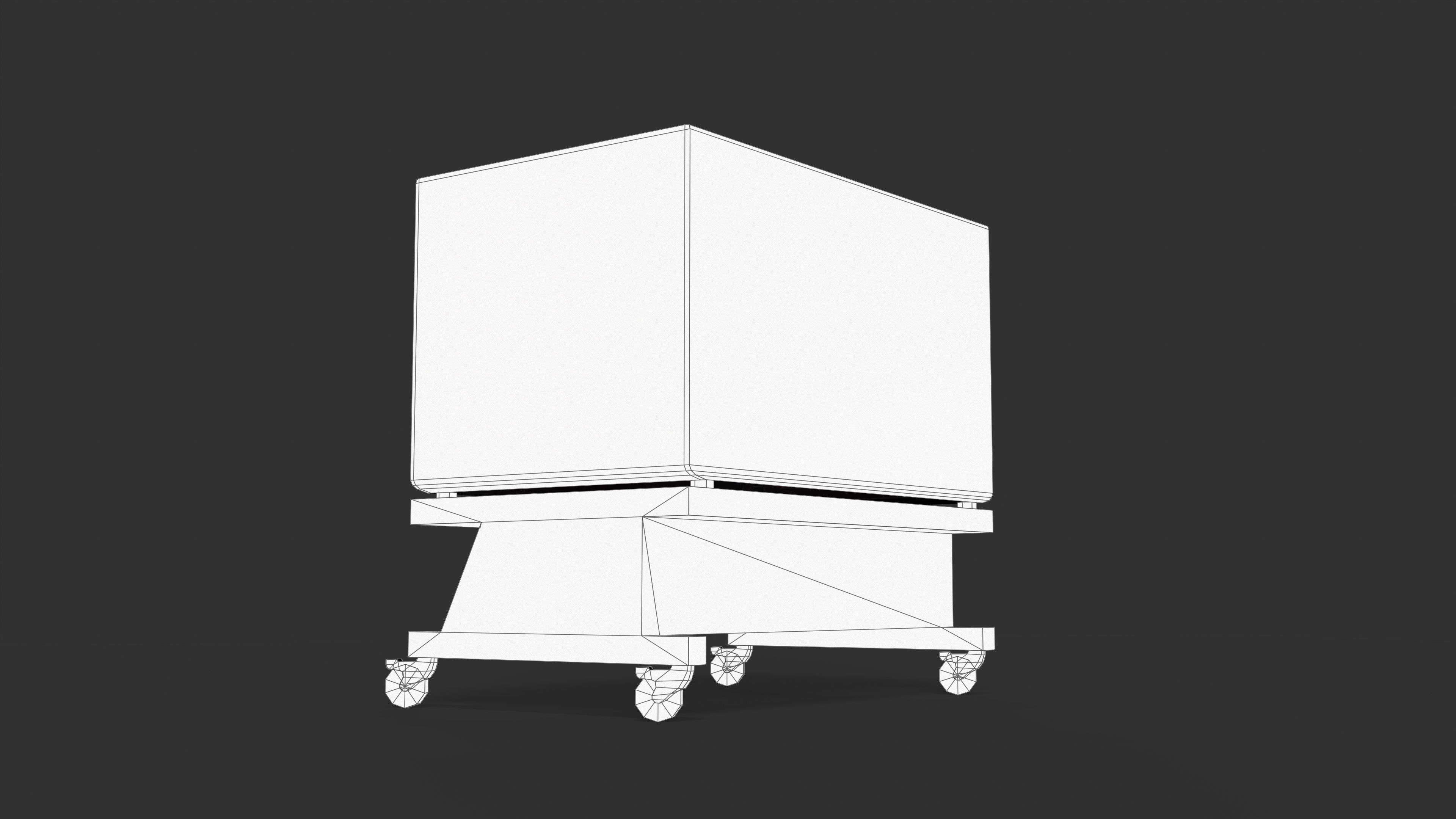 CNC Laser Cutting Machine Low-poly 3D model_23