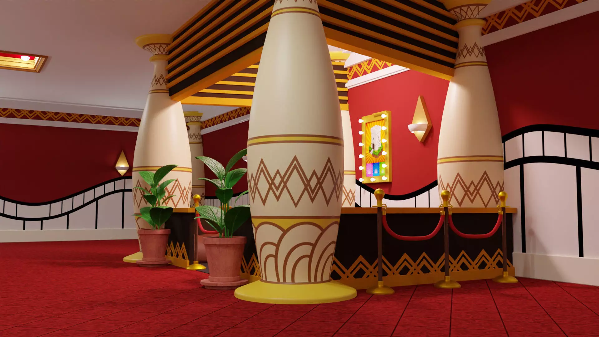 Beautiful Hall 3D model