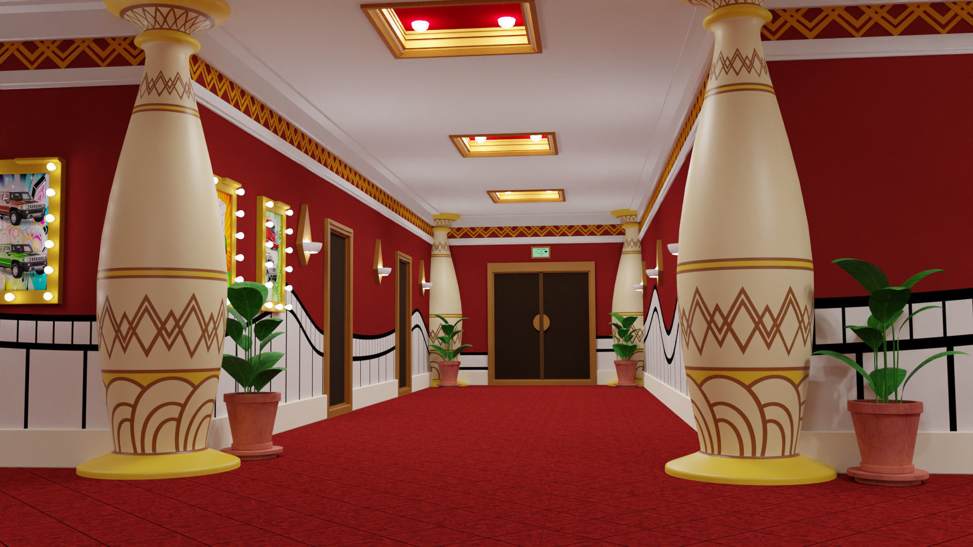 Beautiful Hall 3D model | CGTrader