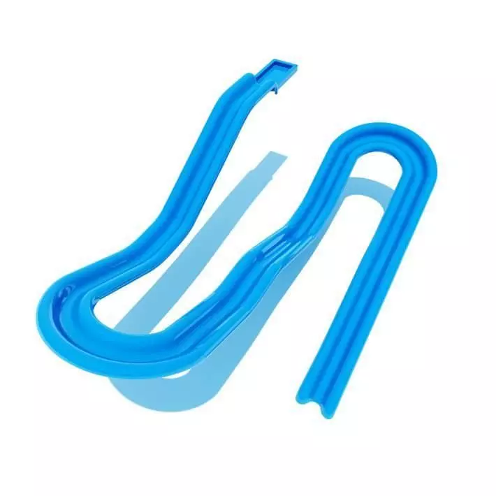Blue Plastic Water Slide 3D model_0