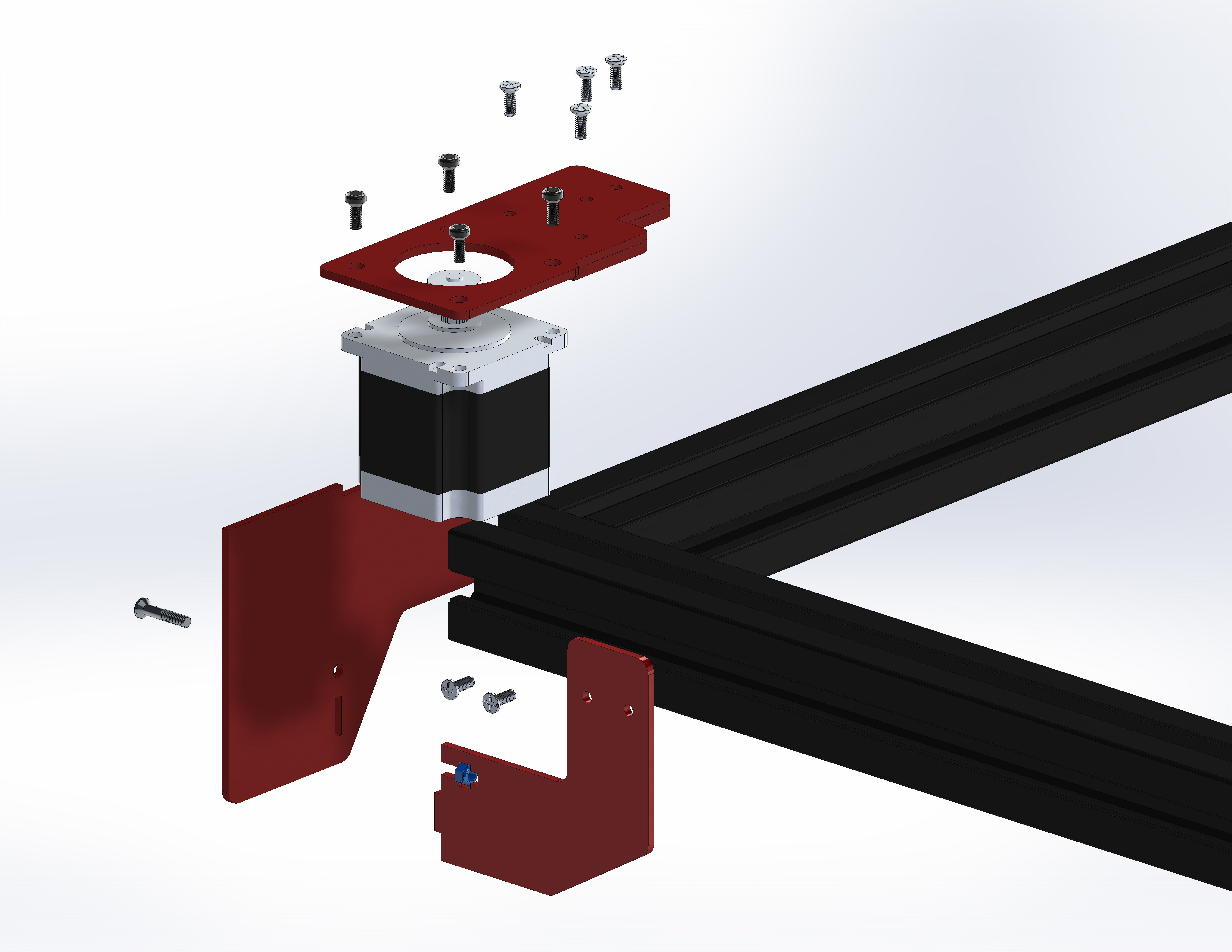 Laser cutting machine 3D model_14
