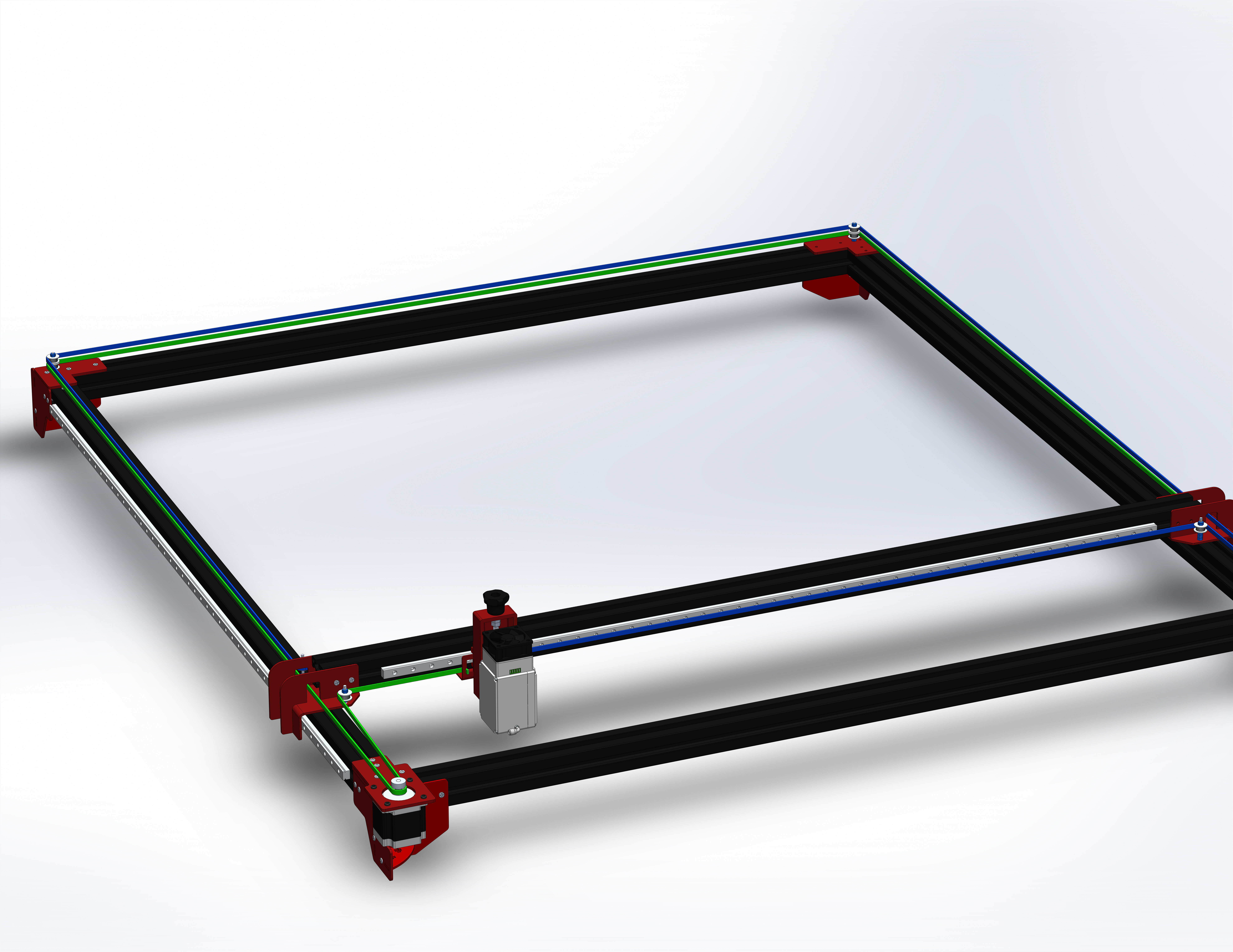 Laser cutting machine 3D model_12