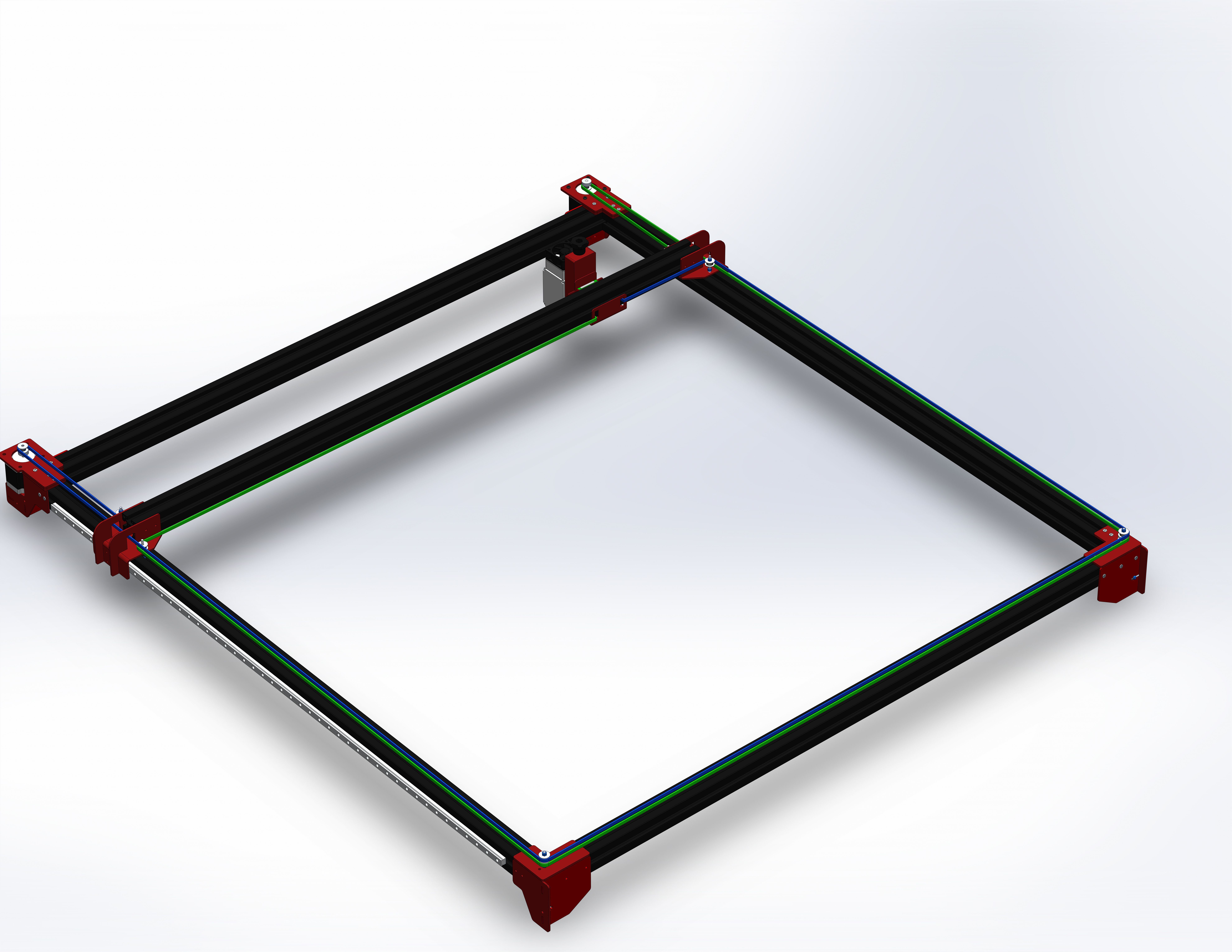 Laser cutting machine 3D model_9