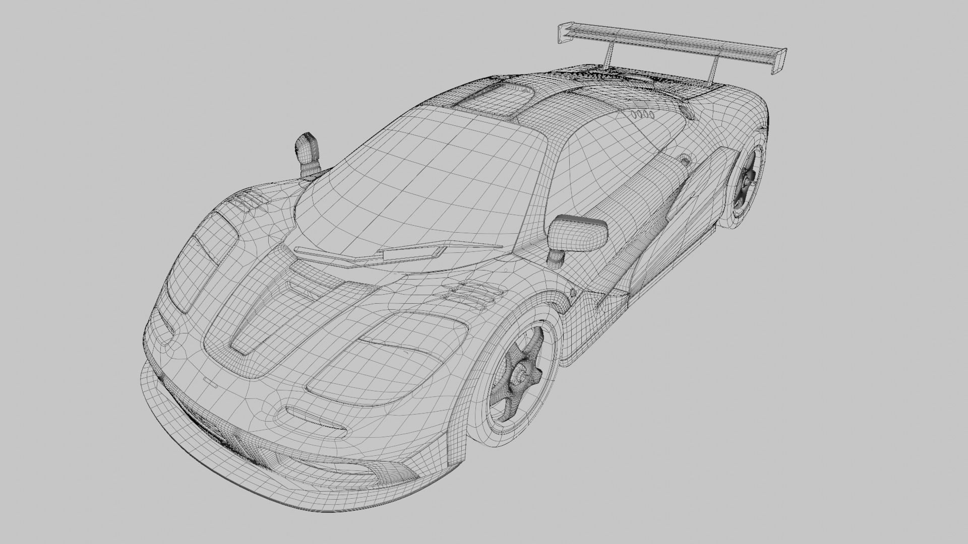 McLaren F1 LM 3D model_4