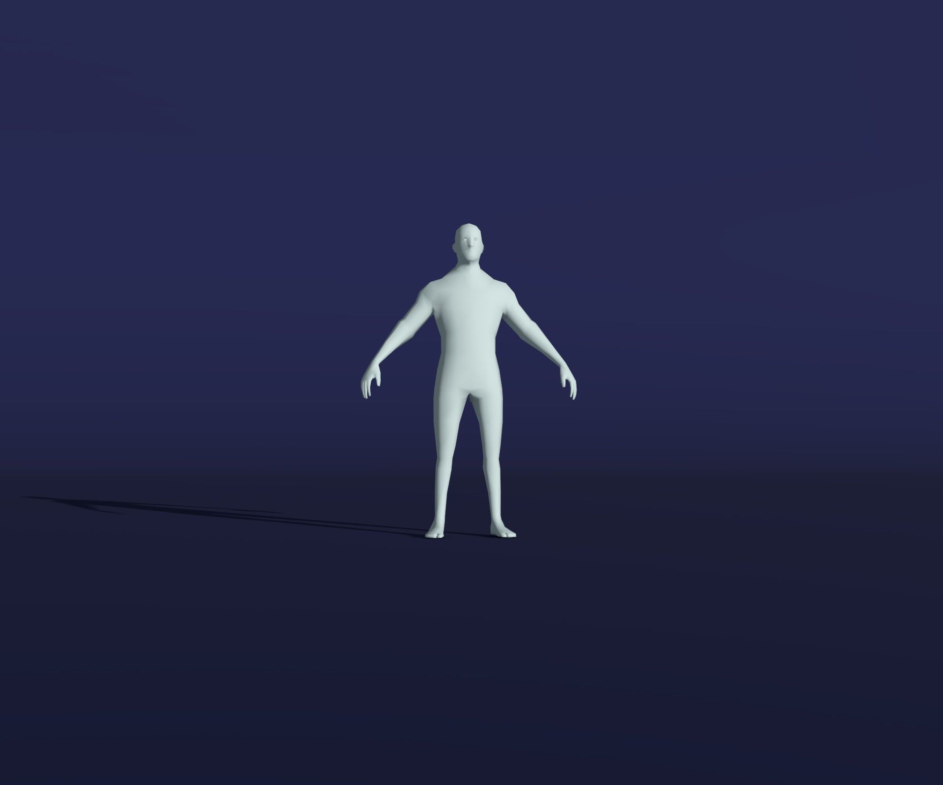 Male Female Body Base Mesh 28 Animations 3D Model 1k Polygons Low-poly 3D model_39