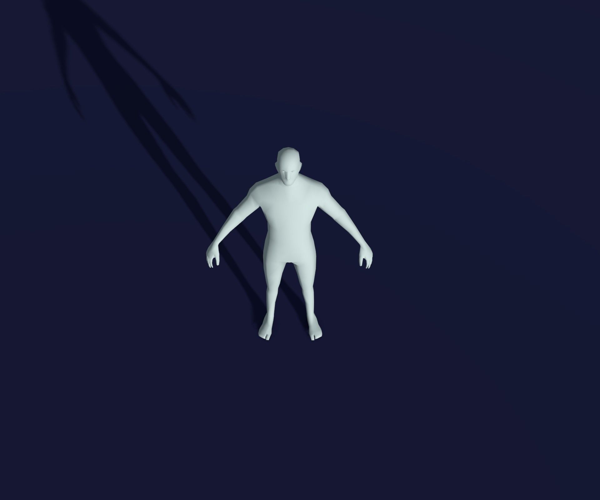 Male Female Body Base Mesh 28 Animations 3D Model 1k Polygons Low-poly 3D model_43