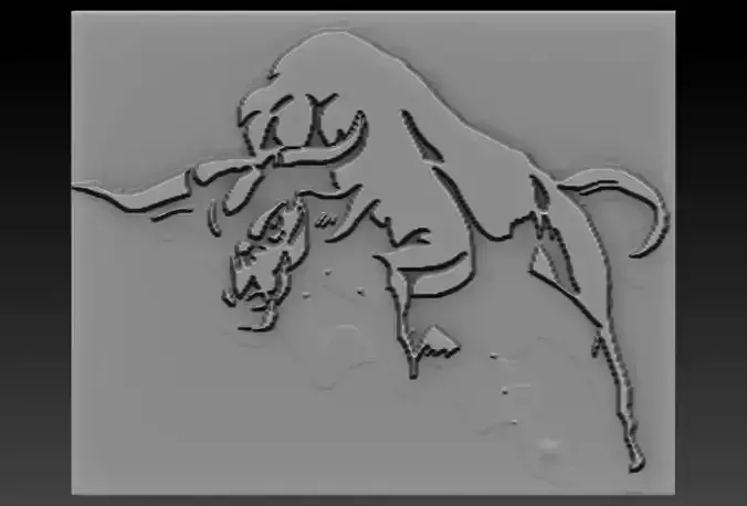 Bison plate with holes