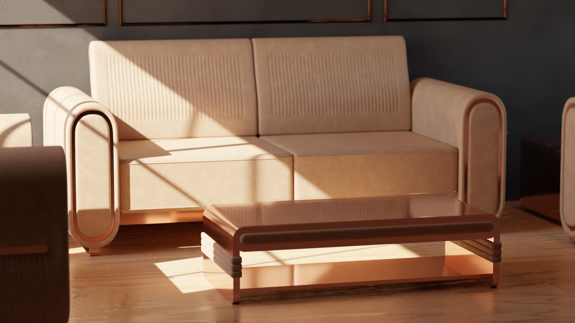 Sofa Set 04 3D model_2