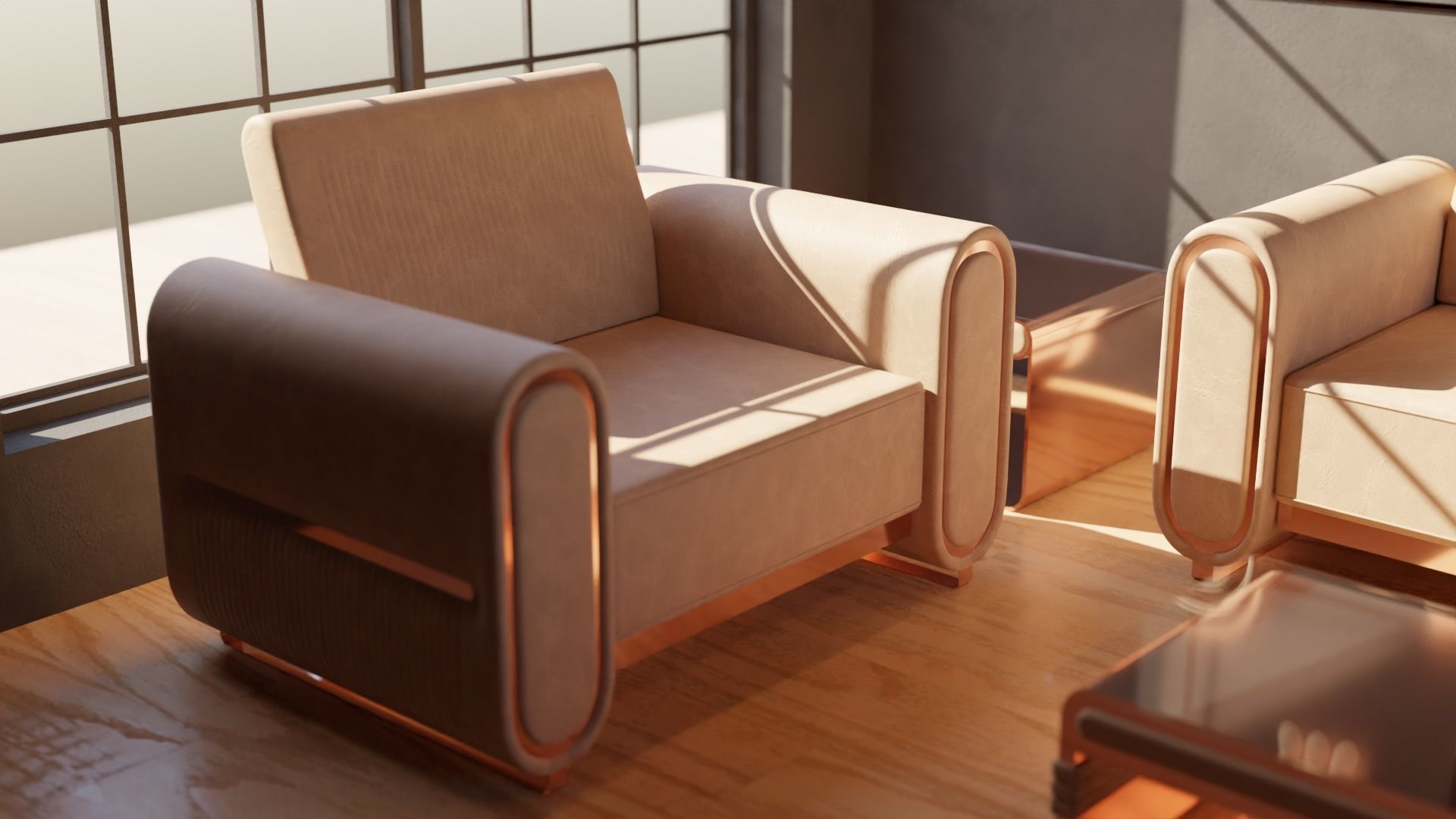 Sofa Set 04 3D model_12