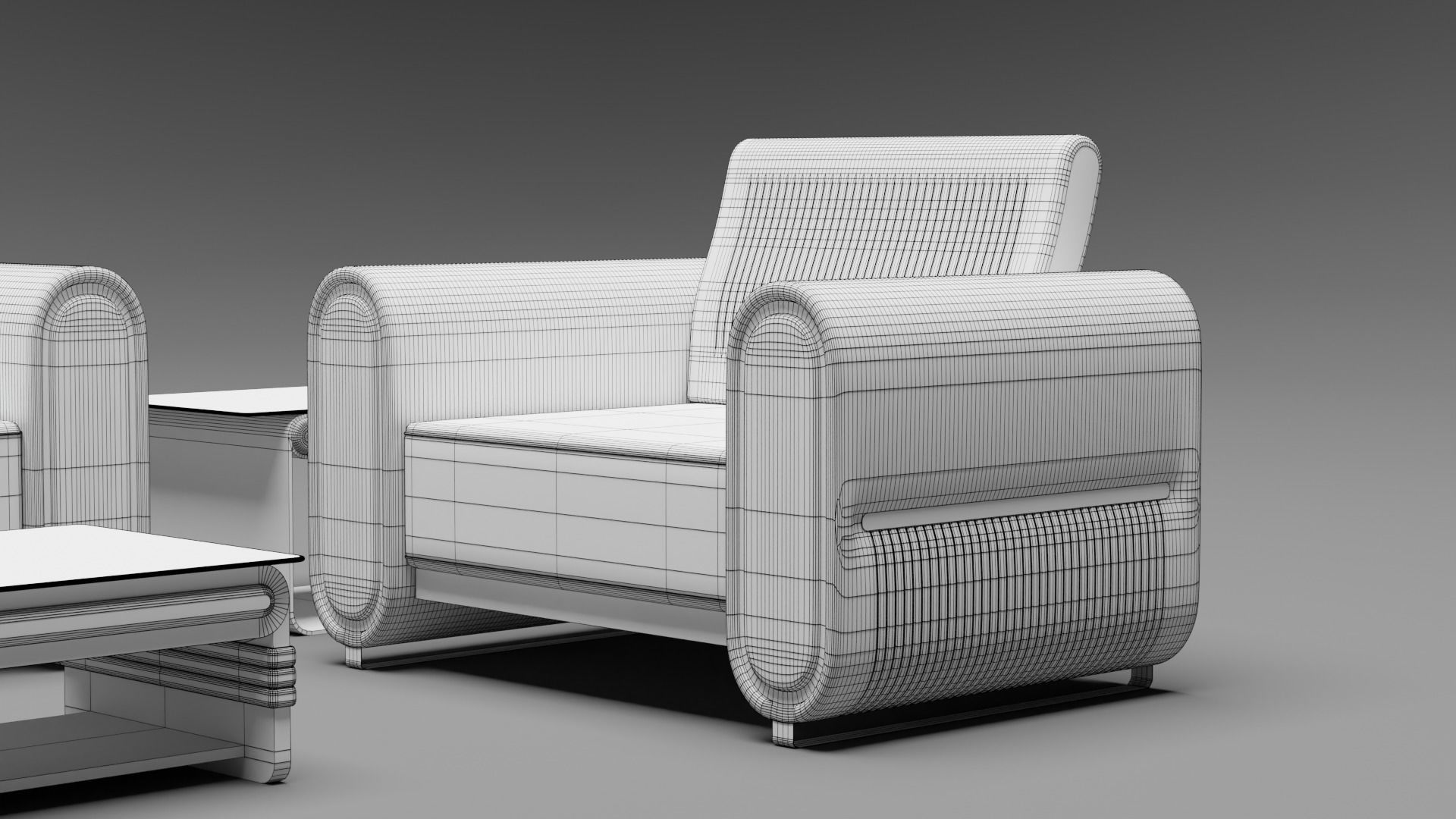 Sofa Set 04 3D model_9