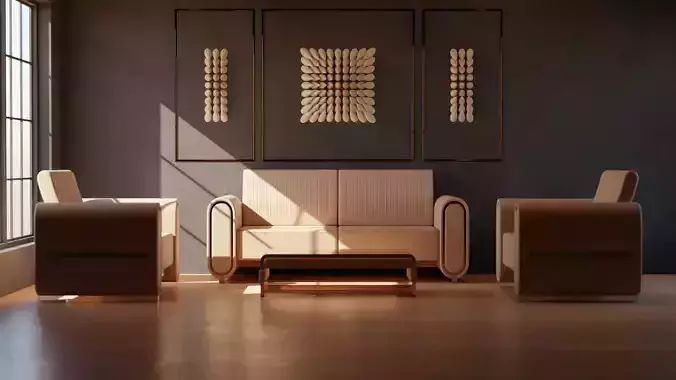 Sofa Set 04 3D model