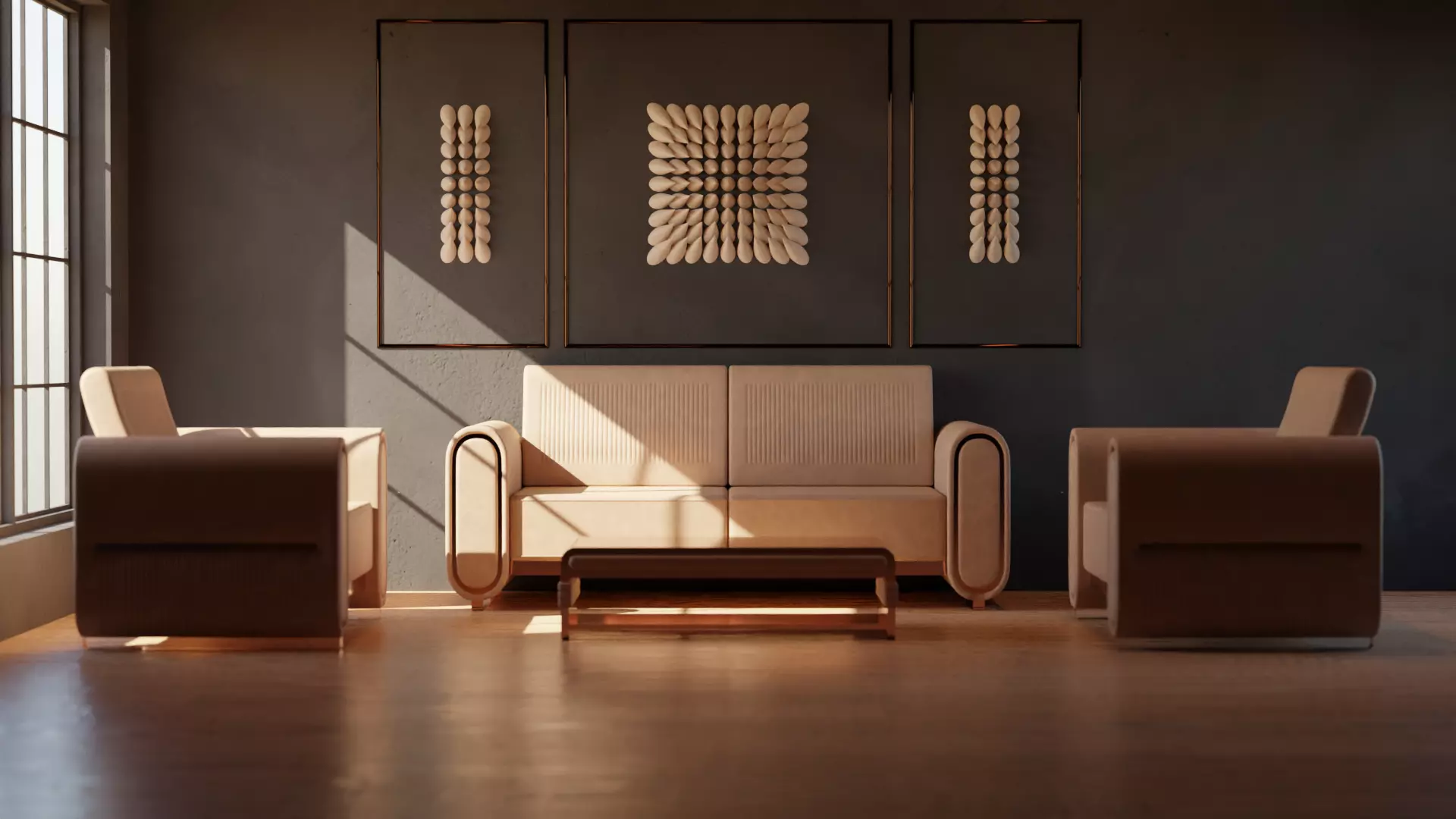 Sofa Set 04 3D model_0