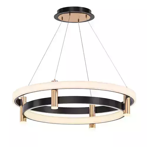 GISELLA modern chandelier with gold accents