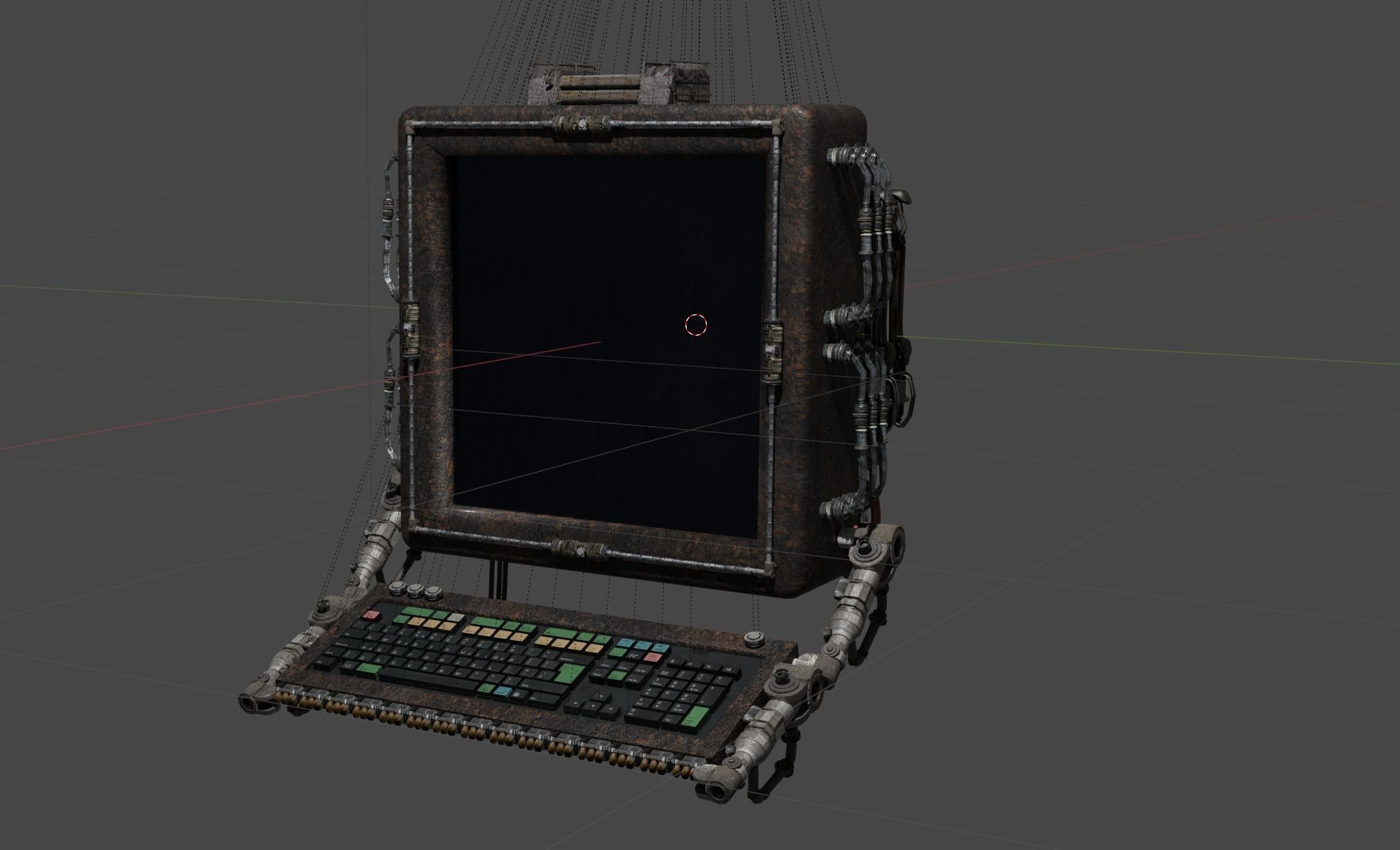 Computer Terminal 3D model_1