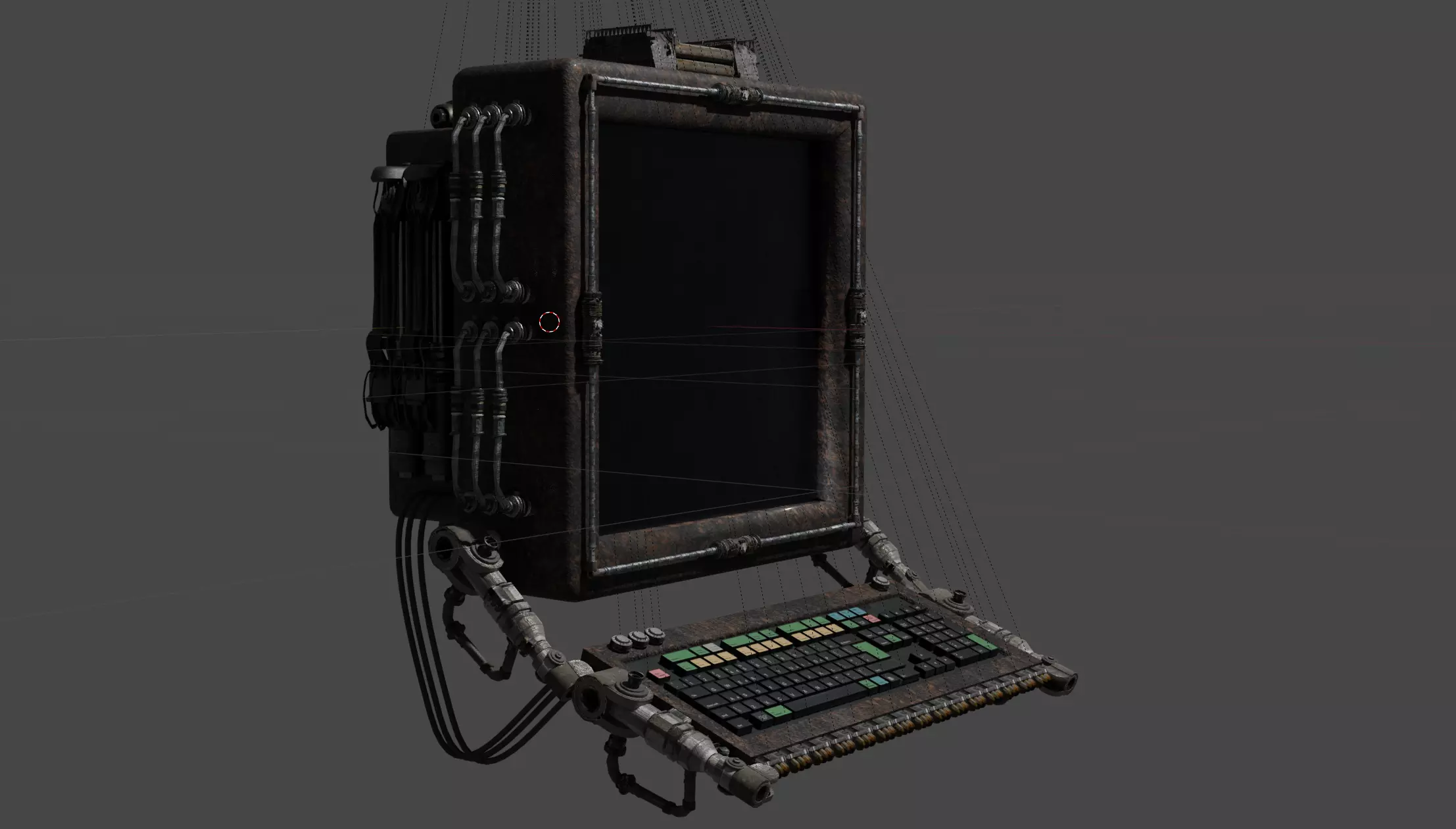 Computer Terminal 3D model_0