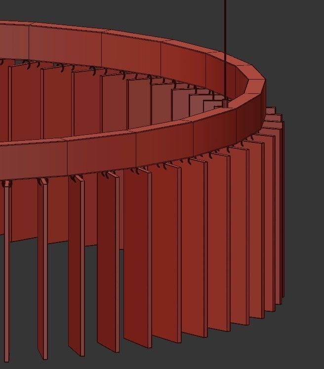 KLARISSA chandelier with circular shape 3D model_2