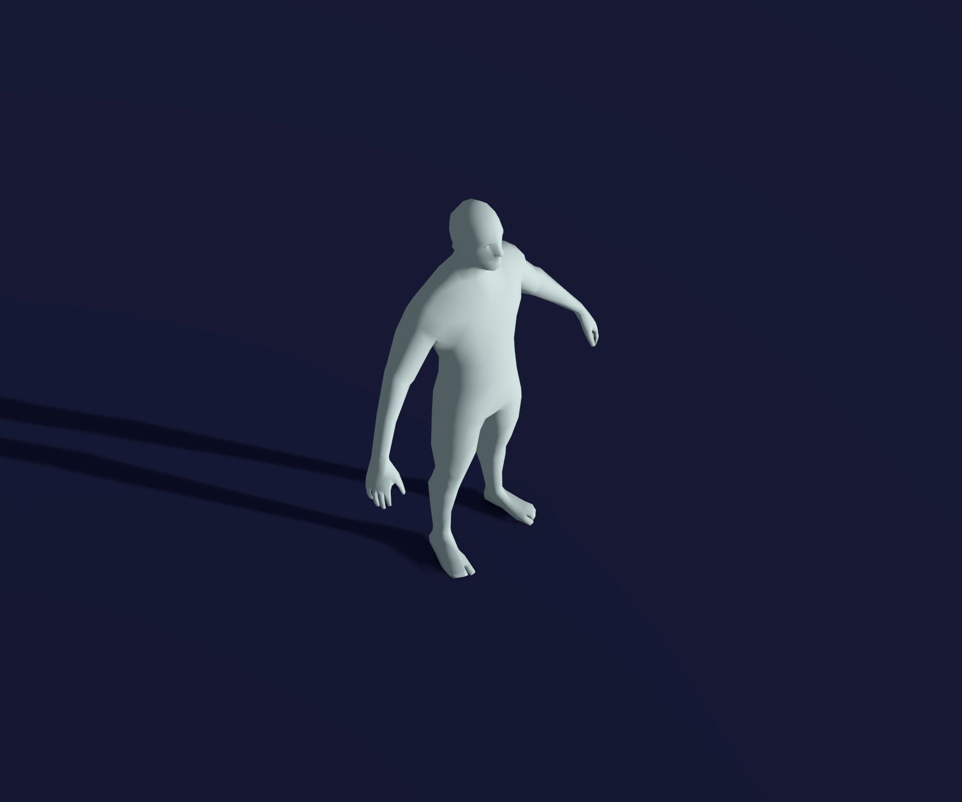 Male Female Body Base Mesh 28 Animations 3D Model 1k Polygons 3D Model Collection_40