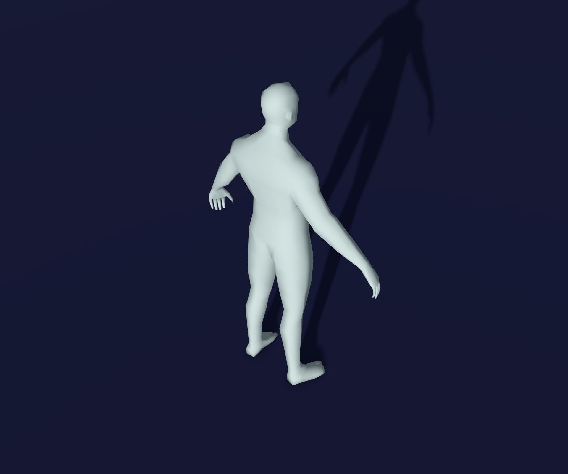 Male Female Body Base Mesh 28 Animations 3D Model 1k Polygons 3D Model Collection_30