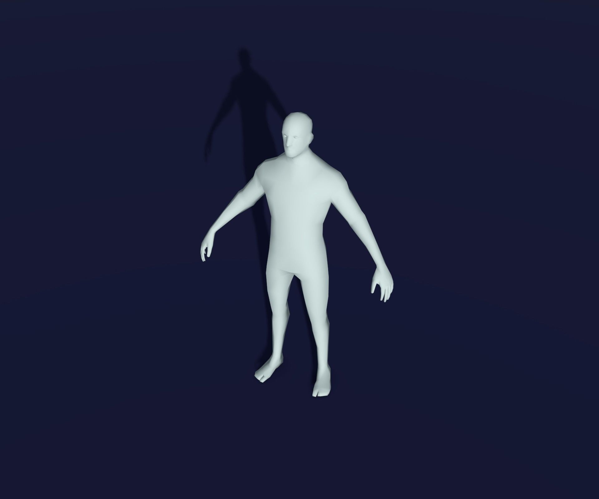 Male Female Body Base Mesh 28 Animations 3D Model 1k Polygons 3D Model Collection_27
