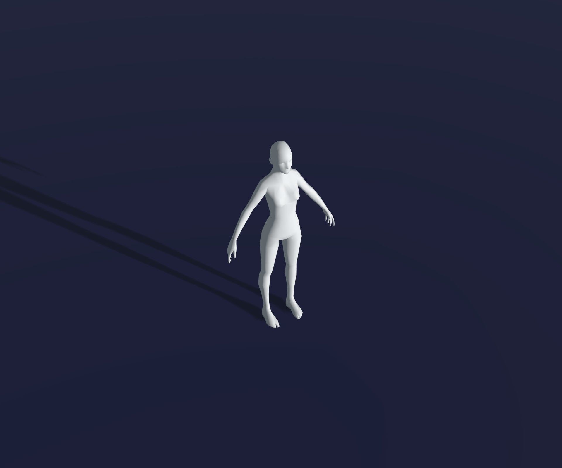 Male Female Body Base Mesh 28 Animations 3D Model 1k Polygons 3D Model Collection_22