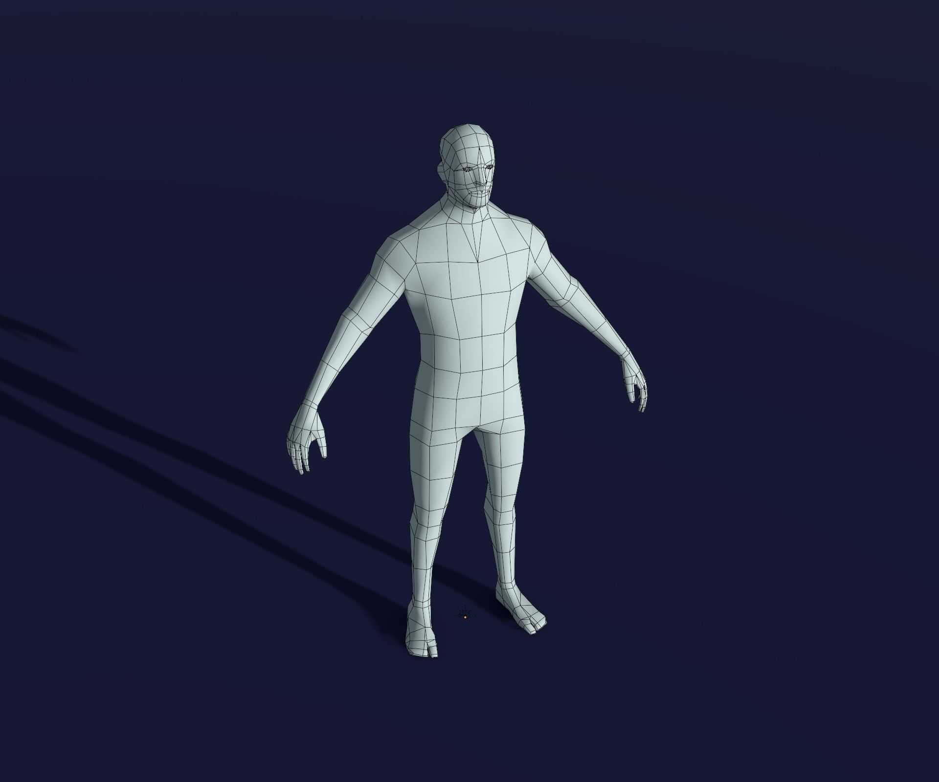 Male Female Body Base Mesh 28 Animations 3D Model 1k Polygons 3D Model Collection_25