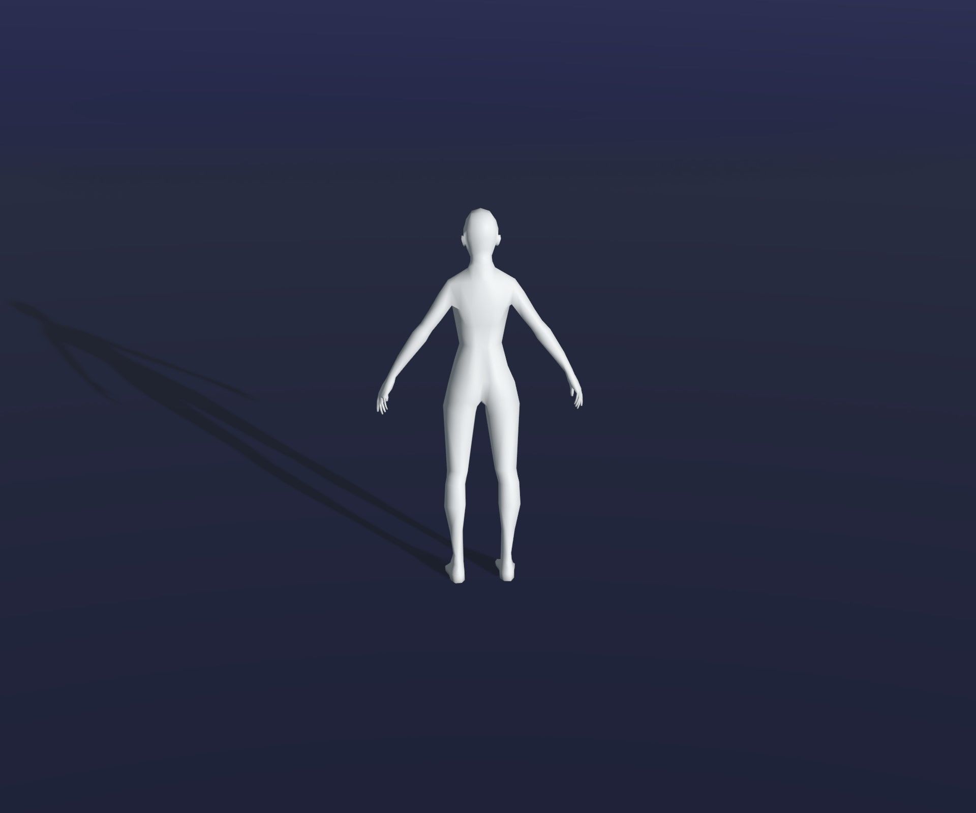 Male Female Body Base Mesh 28 Animations 3D Model 1k Polygons 3D Model Collection_17