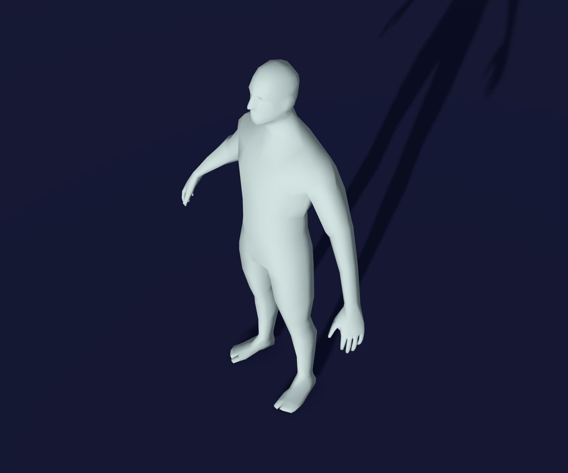 Male Female Body Base Mesh 28 Animations 3D Model 1k Polygons 3D Model Collection_33