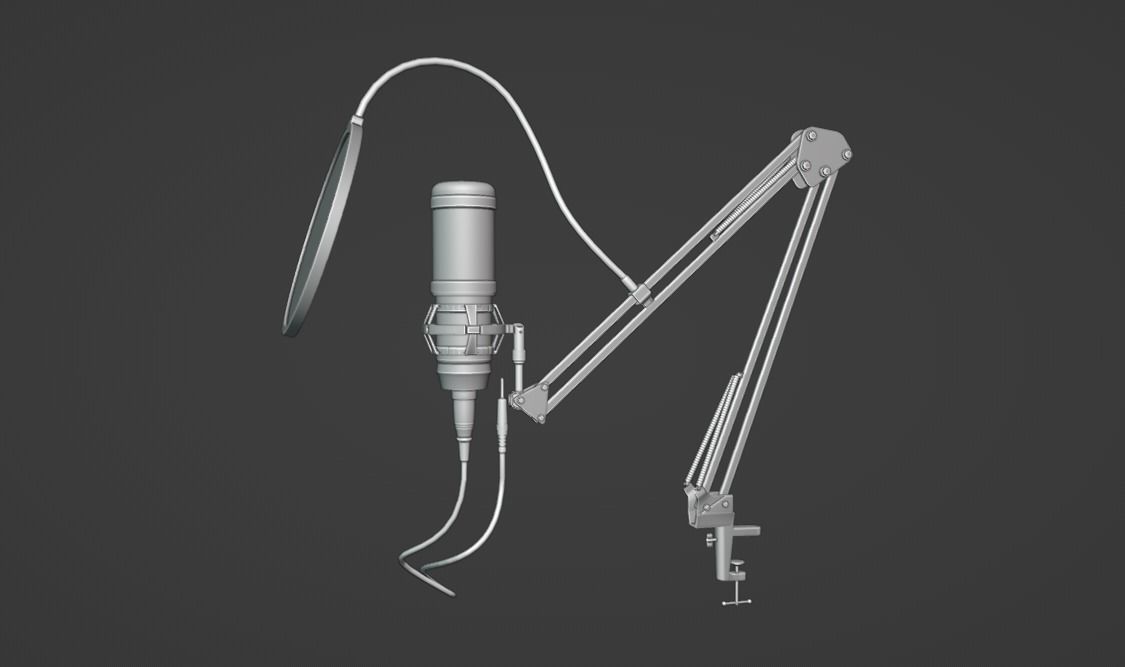 Mic Collection microphone 3D model_3