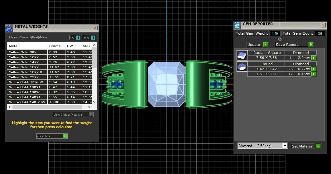 Solitaire Wedding Engagement Big Asscher Stone Ring 3D print model_3