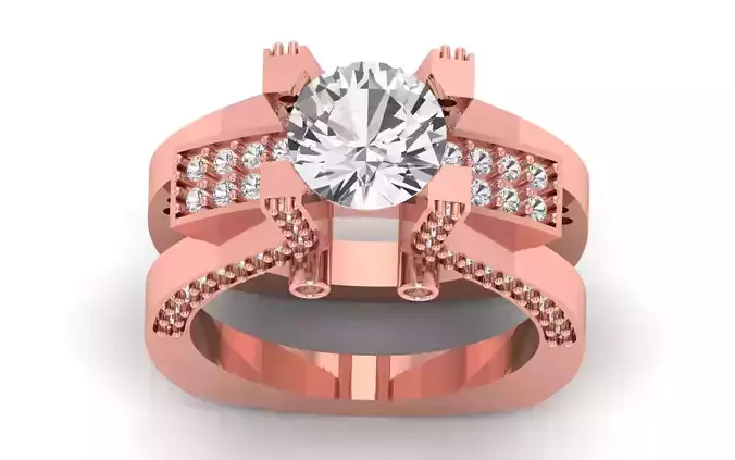 Solitaire Wedding Engagement Big Stone Ring