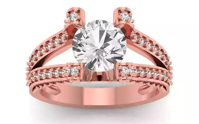 Solitaire Wedding Engagement Big Stone Ring