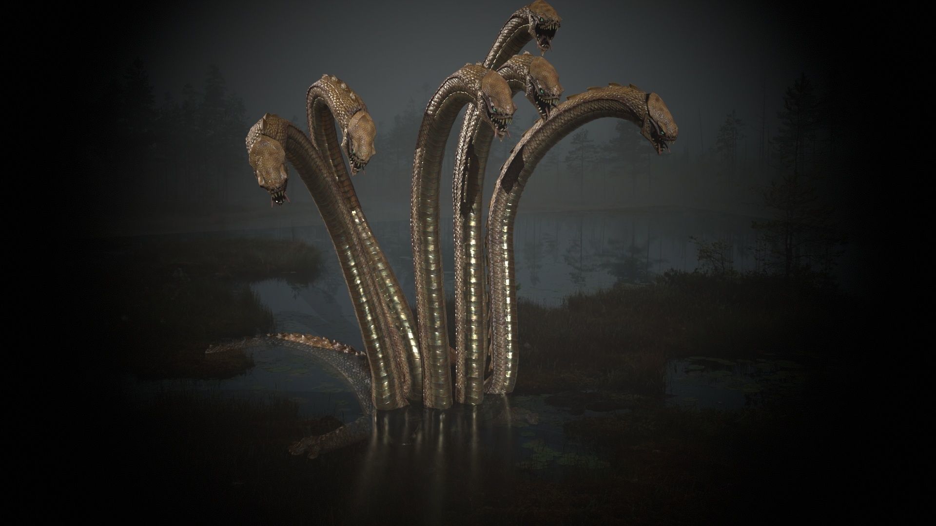 Hydra GR Low-poly 3D model_3