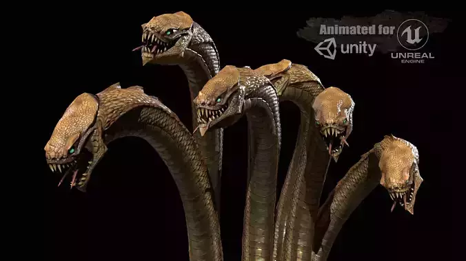 Hydra GR Low-poly 3D model
