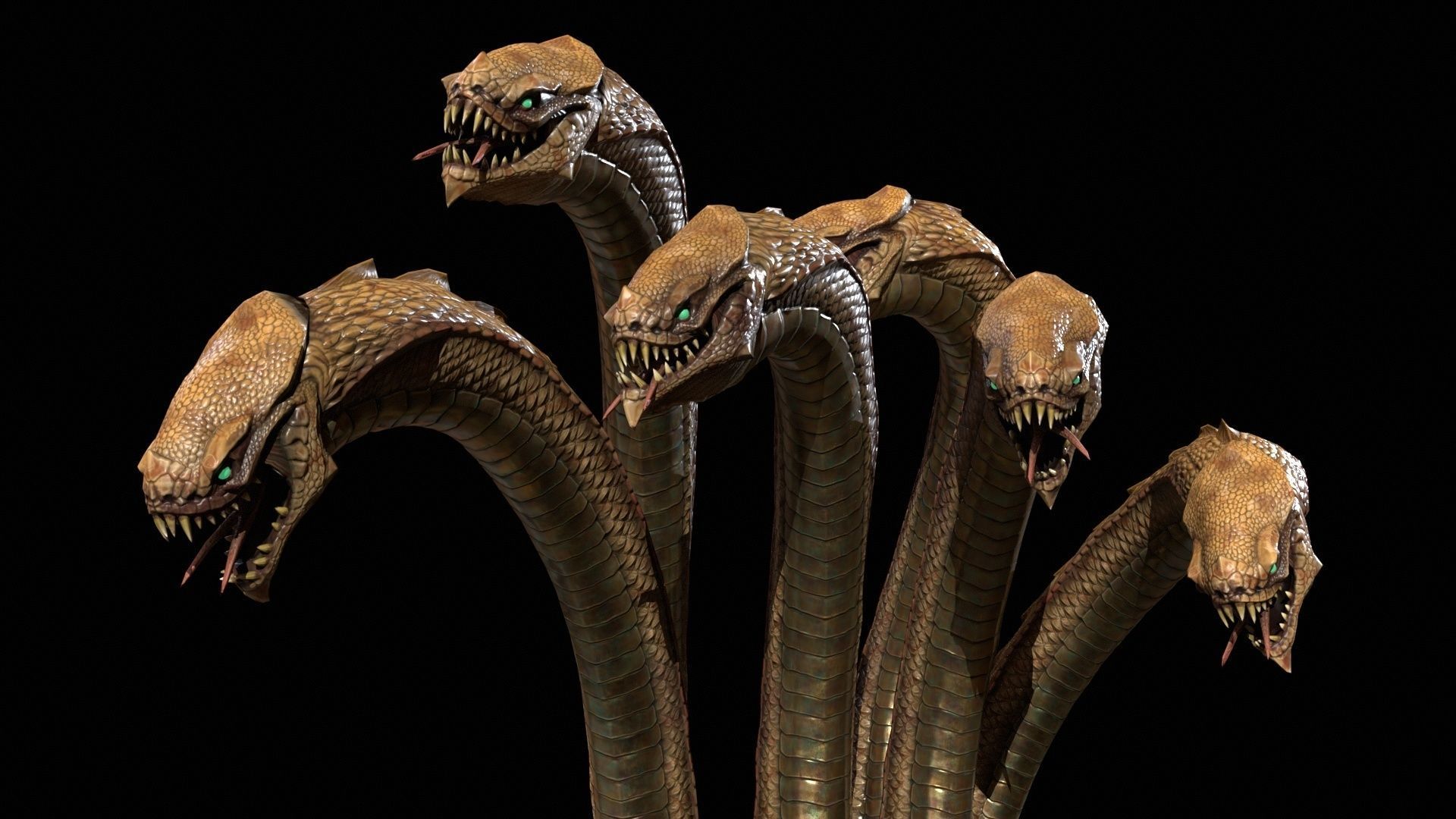 Hydra GR Low-poly 3D model_6