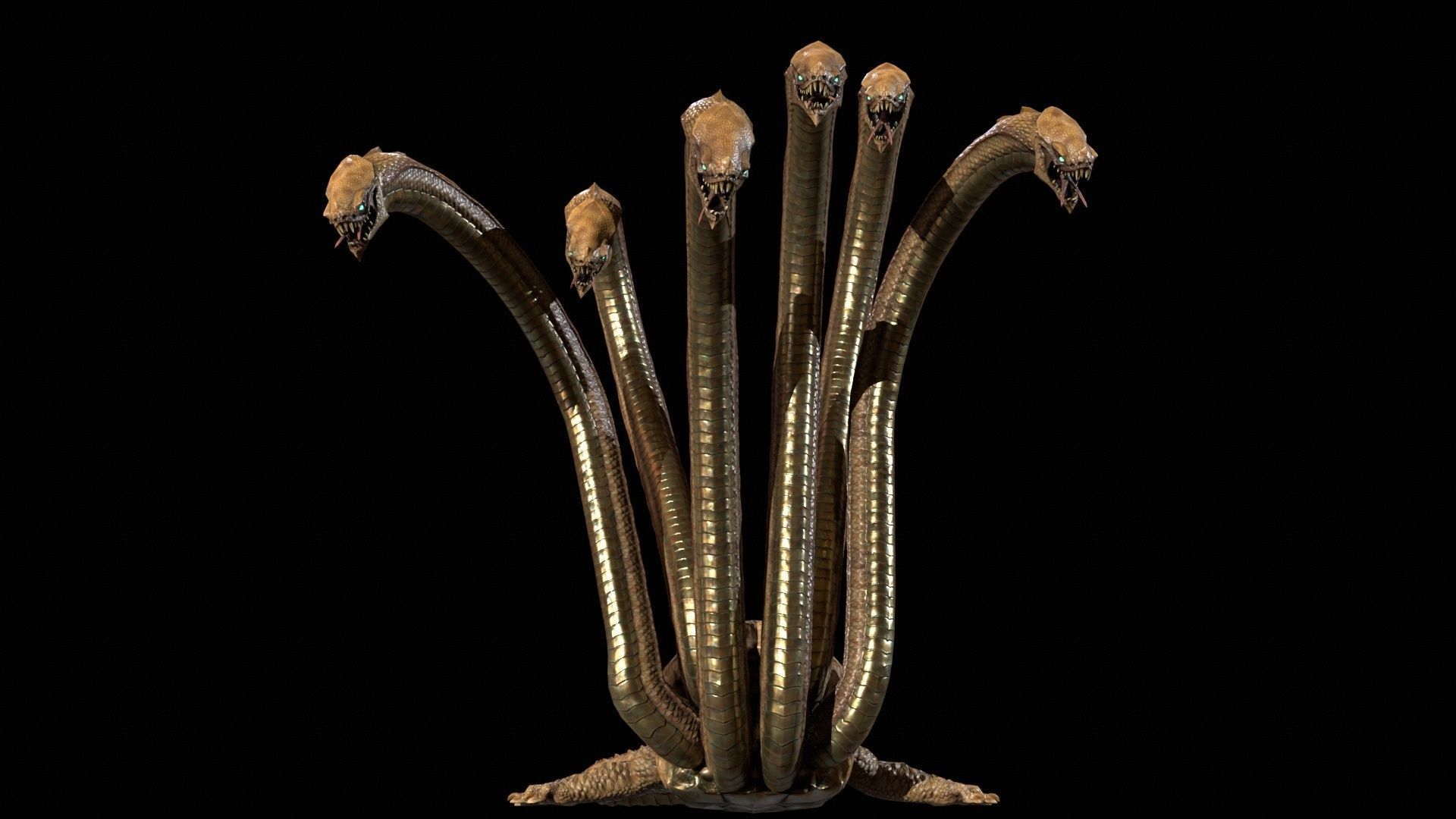 Hydra GR Low-poly 3D model_5