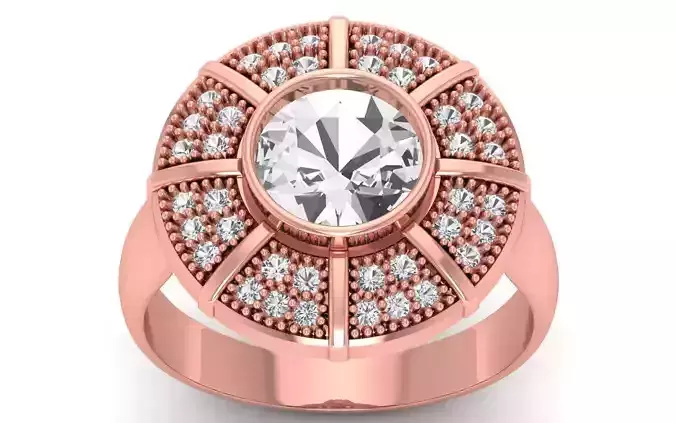 Solitaire Wedding Engagement Big Stone Ring