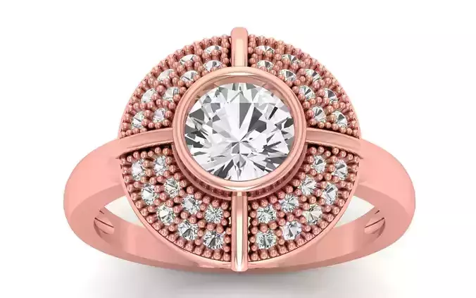 Solitaire Wedding Engagement Big Stone Ring