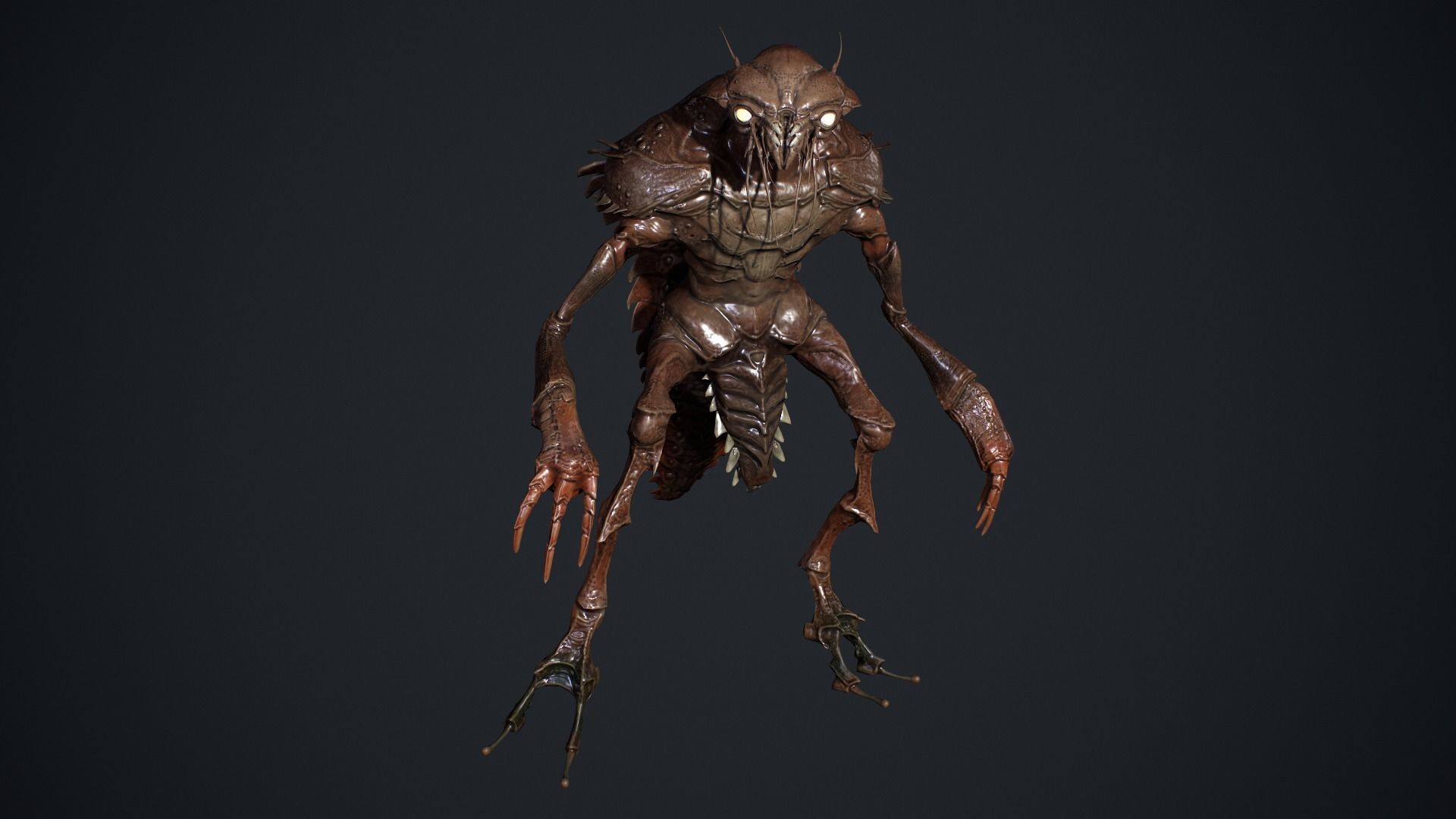 Bug Creature  Low-poly 3D model_13