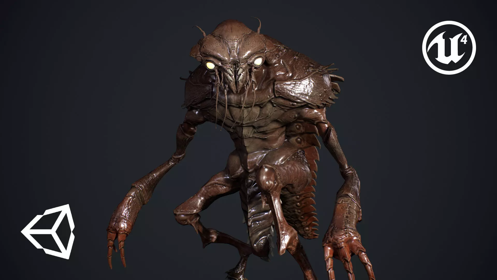 Bug Creature  Low-poly 3D model_0