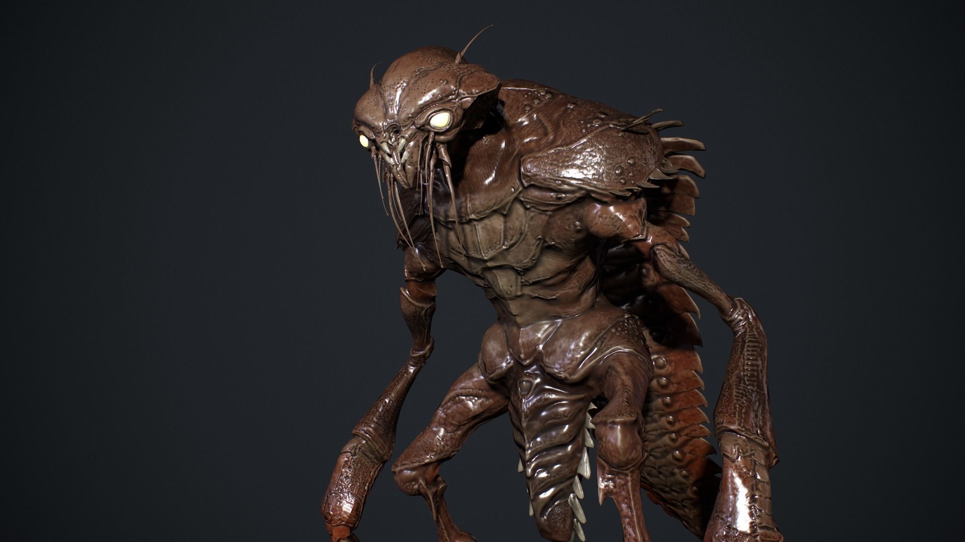 Bug Creature  Low-poly 3D model_10