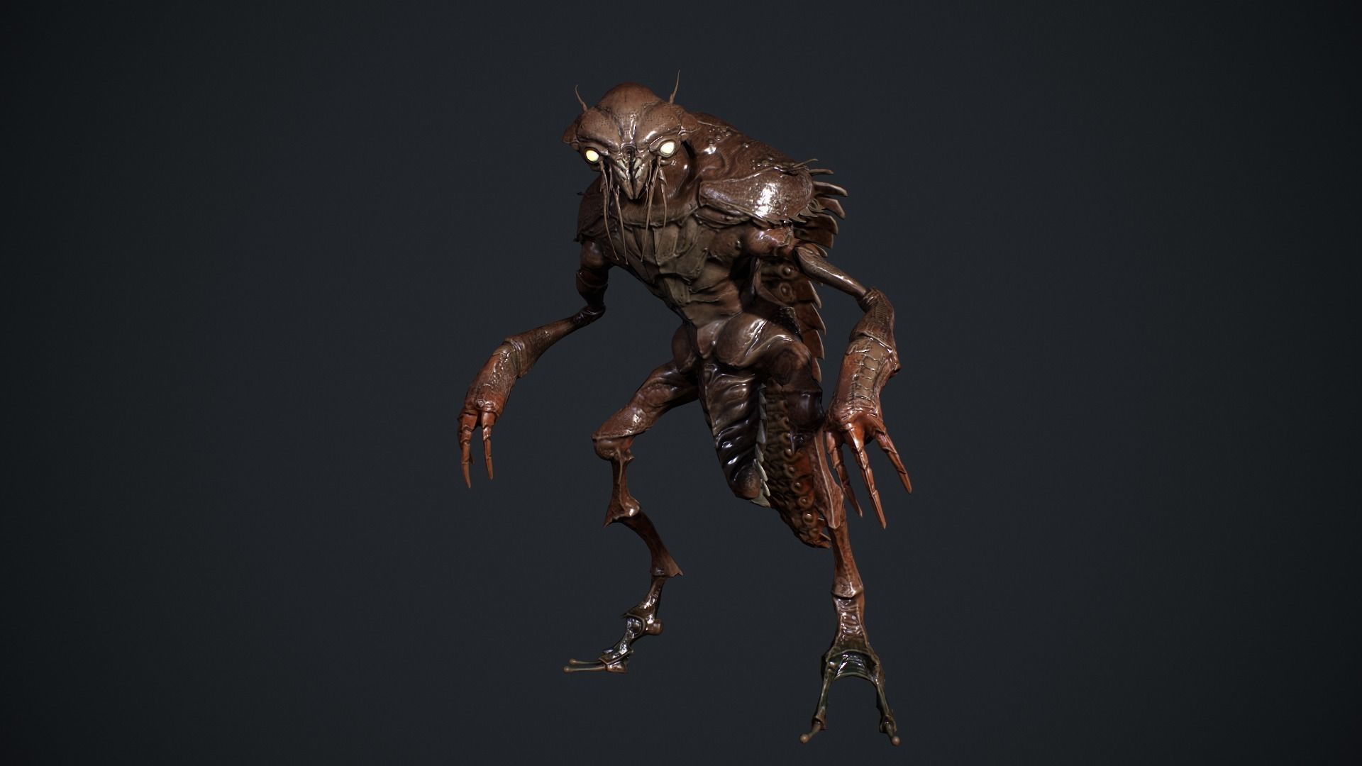 Bug Creature  Low-poly 3D model_8